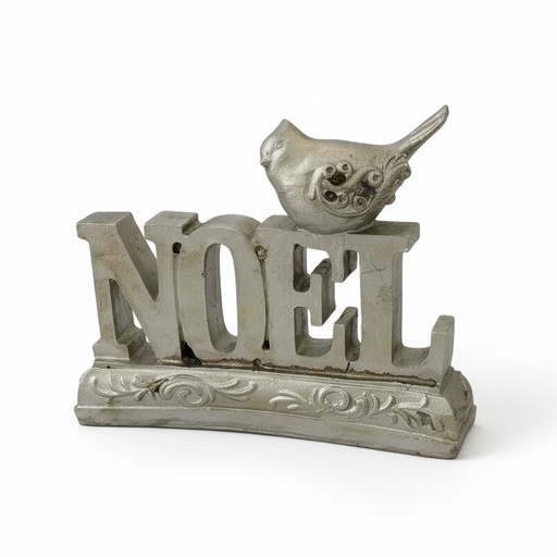 [365883] LETRERO NAVIDEÑO NOEL VINTAGE TG608265 16.5X3.5X13CM