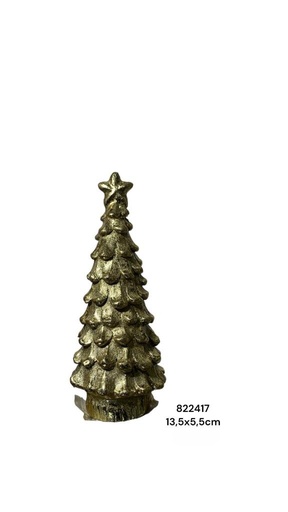 [822417] ADORNO RESINA ARBOL TG948259 (5.5*5.5*13.5) INDIVIDUAL