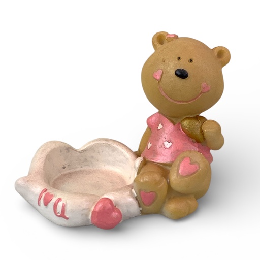 [46726] ADORNO RESINA OSO C/VELA REF: LJ090342B/903429