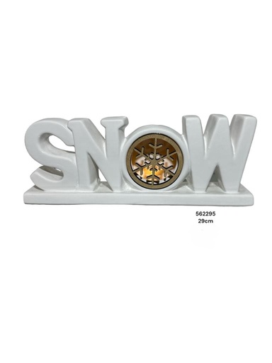 [562295] ADORNO SNOW C/LUZ 29CM