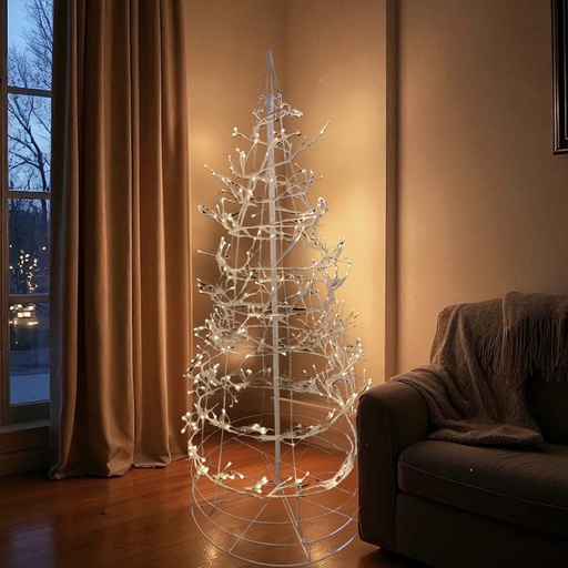 [NB-18177-1] ARBOL DE NAVIDAD 360 LUCES LED 6 PIES 180CM SANTINI