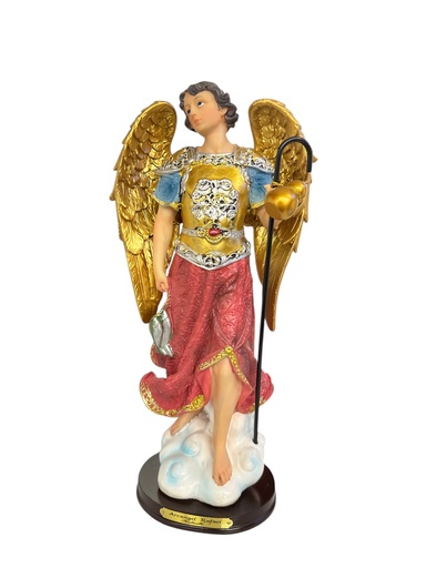 [15084] ARCANGEL RAFAEL 32CM POLIRESINA