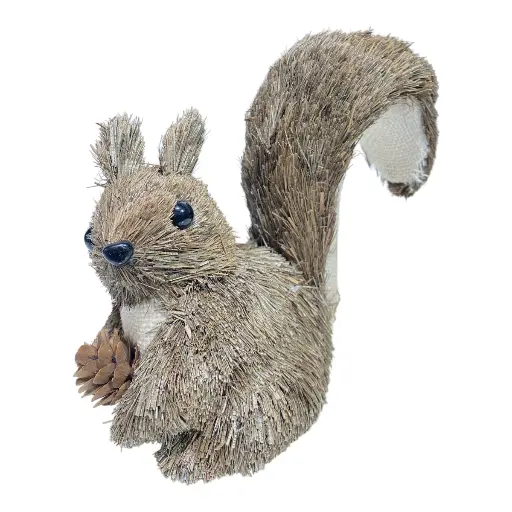 [8679811647586] ARDILLA CON PIÑA DE PINO 20X9X20CM