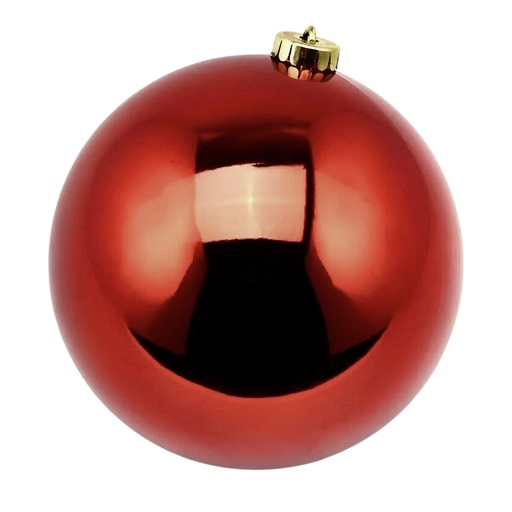 [6919205320674] ESFERA NAVIDAD 15CM ROJA PREMIUM
