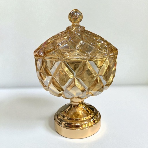 [6940264100648] BOMBONERA DE CRISTAL CON TAPA 27X17.8CM