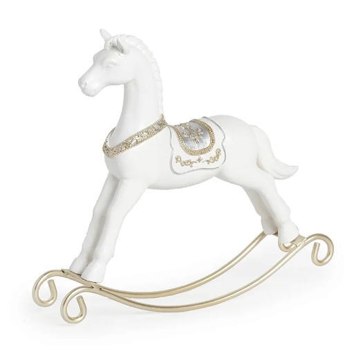 [8679817106681] CABALLO BLANCO MESEDORA 30X27CM