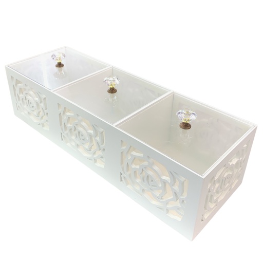 [513474006] CAJA ORGANIZADORA TRES ESPACIOS 39X13X10CM
