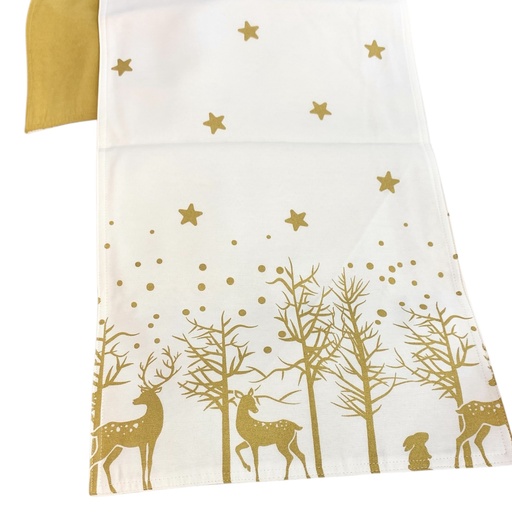 [552045] CAMINO DE MESA BEIGE RENOS 145X35CM RENZO