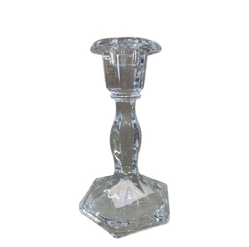 [6912344568365] CANDELABRO CRISTAL 15.7CM