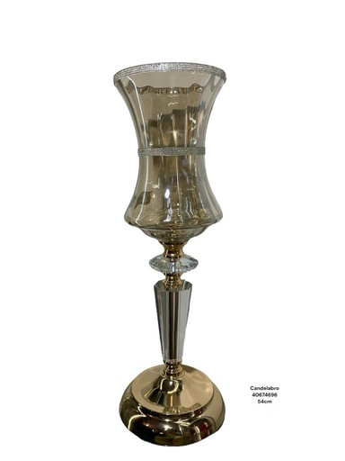[6906140674696] CANDELABRO CRISTAL 54CM