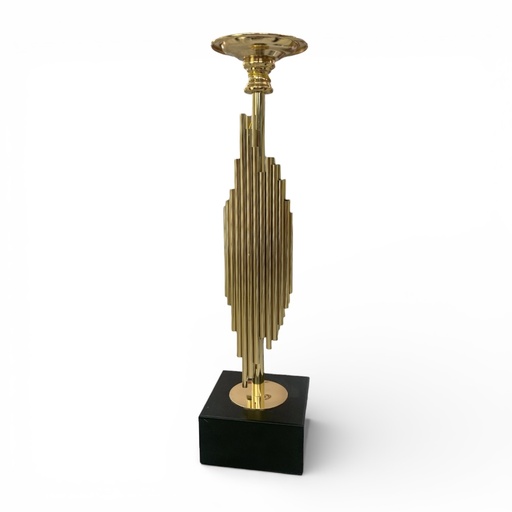 [541-600007] Candelabro Metalico Dorado de Lujo Estilo Moderno CONCEPT 10X10X39CM