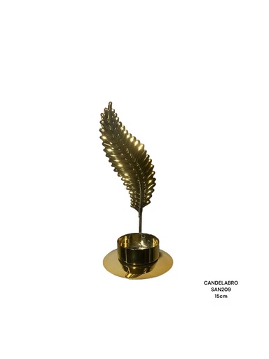 [SAN209] CANDELABRO DORADO 15CM