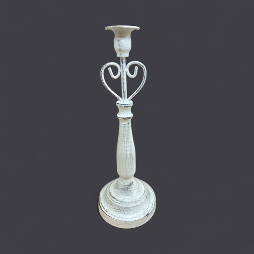 [16073] CANDELABRO METAL VINTAGE 11.5X7.5X33.5CM