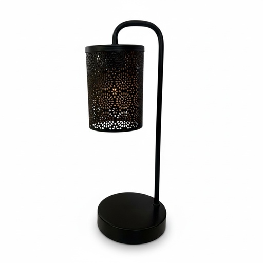 [711693] CANDELABRO METALICO OSCURO 33CM