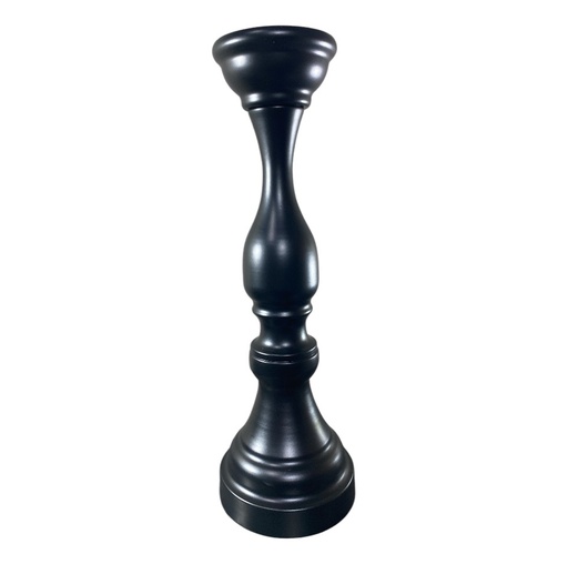 [622207] CANDELABRO METALICO NEGRO REF: ES21590 11X35CM