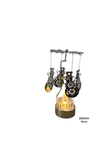 [208304] CANDELABRO METALICO VELETA M. NIEVE