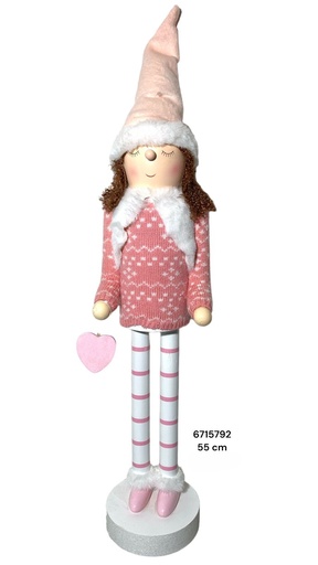 [8679816715792] CASCANUEZA NIÑA ROSADA 55CM