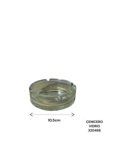 [320468] CENICERO DE VIDRIO SAN4227/BYG45036 10.5CM