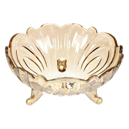 [2024032054785] BANDEJA CENTRO DE MESA AMBAR 23X10CM