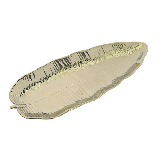 [445-575206] CENTRO DE MESA DORADO 16X39CM