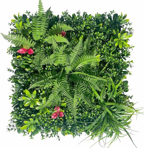 [751094131] PANEL CESPED DECORATIVO CON FLOR ARTIFICIAL 50X50CM