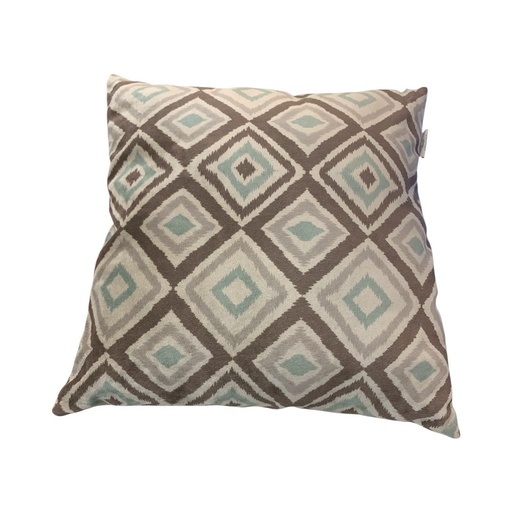 [965061] Cojin rombos arabia arenas terciopelo 45x45cm