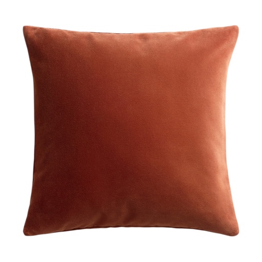 [IC339-6] COJIN TERCIOPELO TERRACOTA 45X45CM