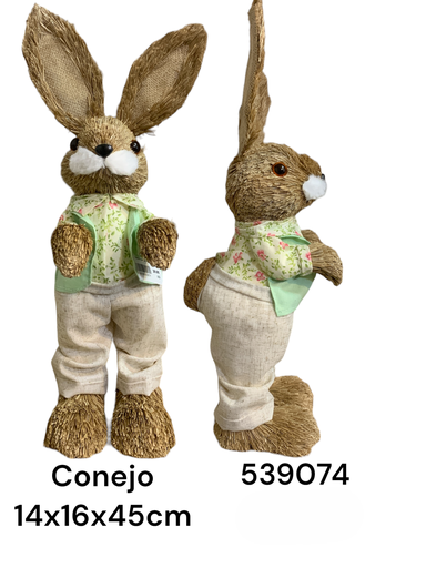 [8679833539074] CONEJO PASCUA 14X16X45CM