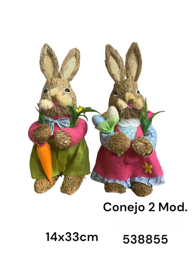 [8679833538855] CONEJO PASCUA 14X33CM