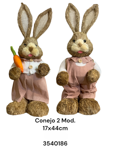[8679833540186] CONEJO PASCUA 17X44CM