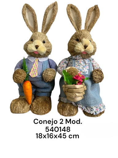 [8679833540148] CONEJO PASCUA 18X16X45CM