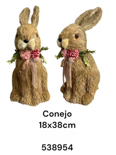 [8679833538954] CONEJO PASCUA 18X38CM