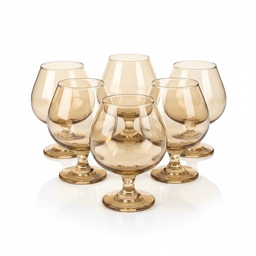 [920149] SET DE 6 COPAS DE CRISTAL/COÑAC/BRANDY 410ML REF:SAN0561 (12.5*7CM)