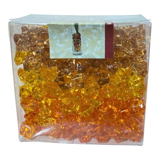 [7861177700871] ADORNO PIEDRAS ACRILICAS TRICOLOR ORO