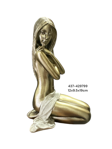 [437-429799] DAMA EN TOALLA 12X9.5X19CM