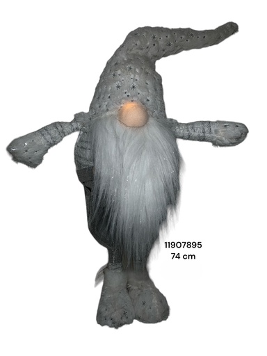 [8679811907895] DUENDE BLANCO/PLATA 74CM