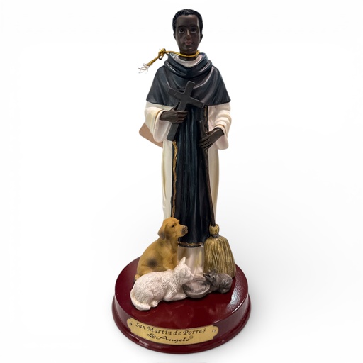 [556-33834] FIGURA SAN MARTIN DE PORRES 12CM