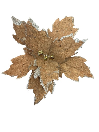 [1702335007486] FLOR NAVIDEÑA CORCHO 30CM