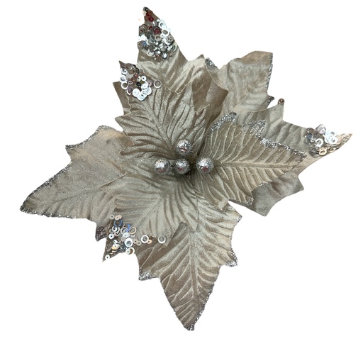 [1702335008636] FLOR NAVIDEÑA ARENA 30CM