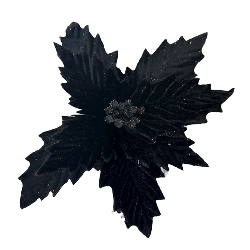 [1702335011513] FLOR NAVIDEÑA NEGRA 26CM