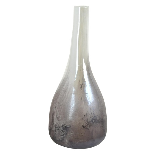 [412-742803] FLORERO BLANCO/GRIS 17X17X40CM