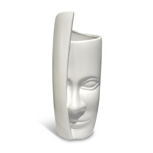 [22342] FLORERO ROSTRO CERAMICA 29CM