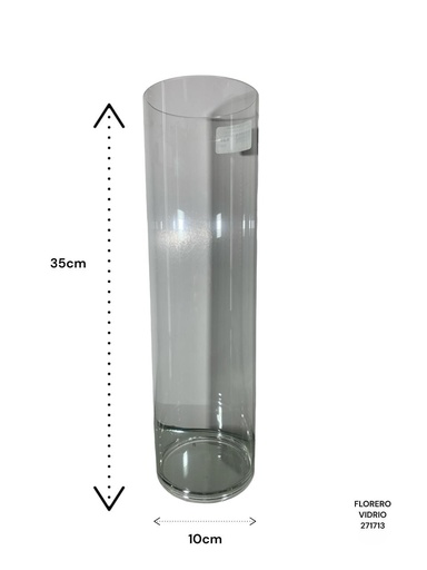 [271713] FLORERO VIDRIO 10X35CM
