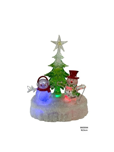 [XS-13860094] H. NIEVE CON ARBOL ACRIL. OFERTA 50%