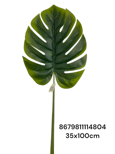 [8679811114804] HOJA DE MONSTERA  35X100CM