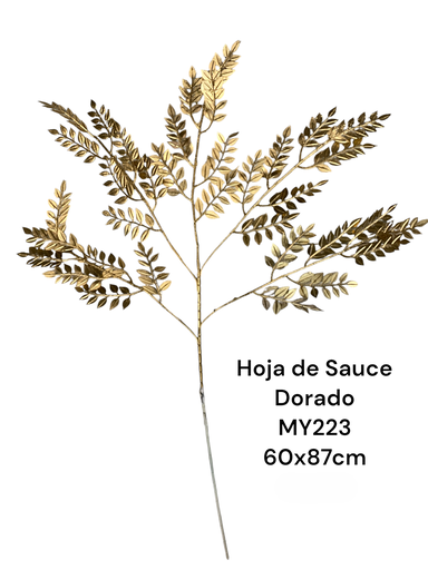 [MY223] HOJA DE SAUCE DORADOS 5R