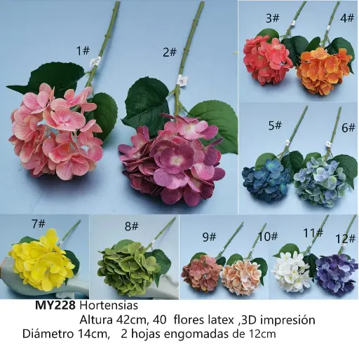 [MY228] HORTENSIA 3D ARTF. 14X42CM