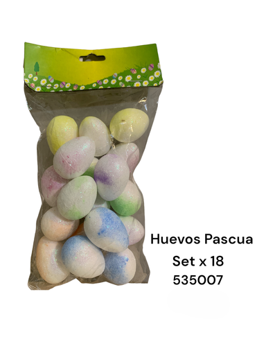 [8679833535007] HUEVOS DE PASCUA SET X 18 UNIDADES