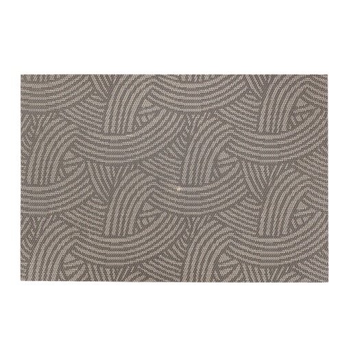 [HP-1223-15] INDIVIDUAL ABSTRACTO GRIS CON PLATEADO 45X30CM