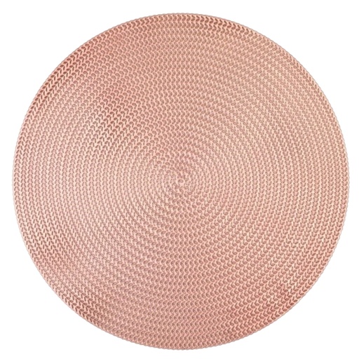 [7862103871719] INDIVIDUAL ORO ROSA REDONDO 38CM